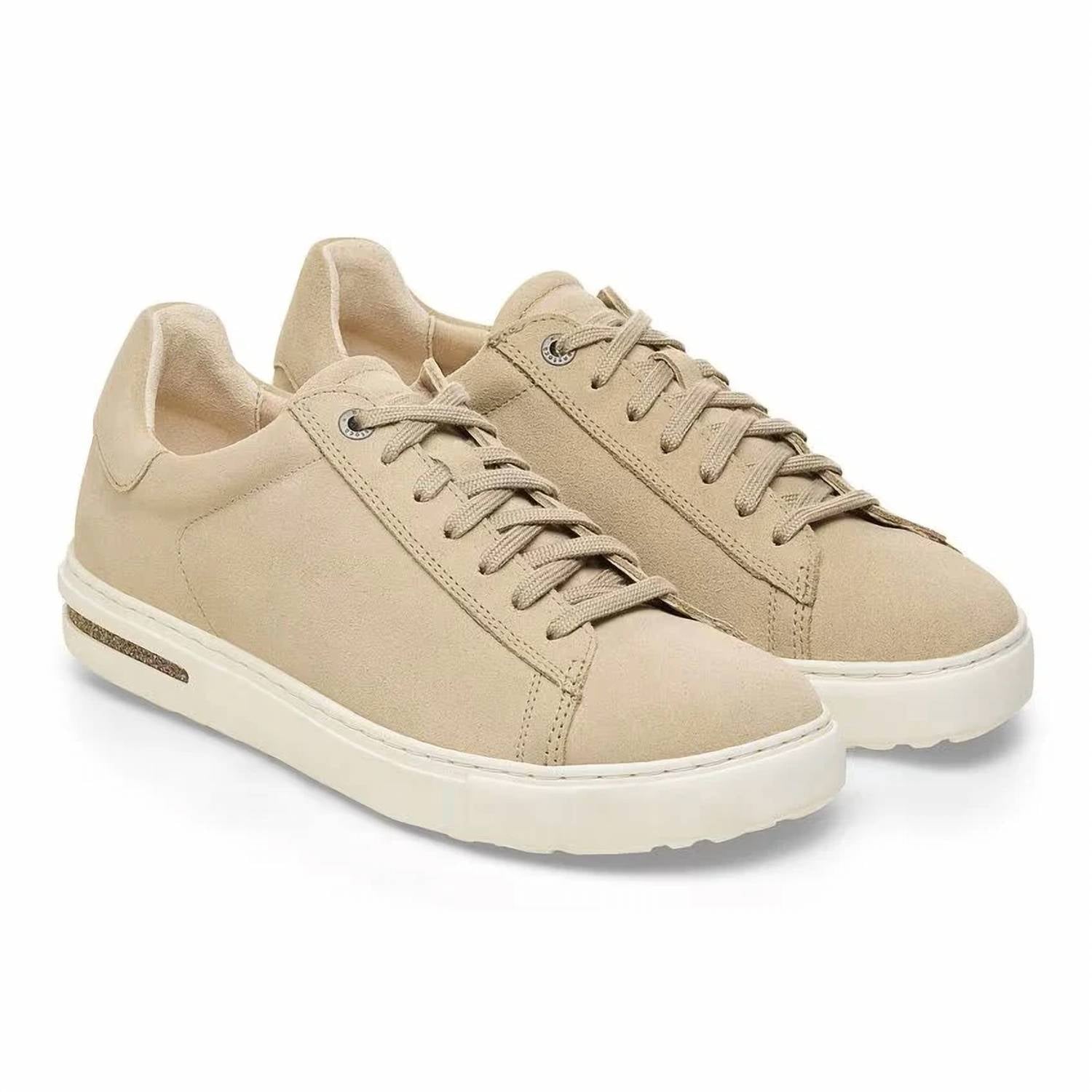 Women's Bend Low Suede Leather Sneakers In Sandcastle