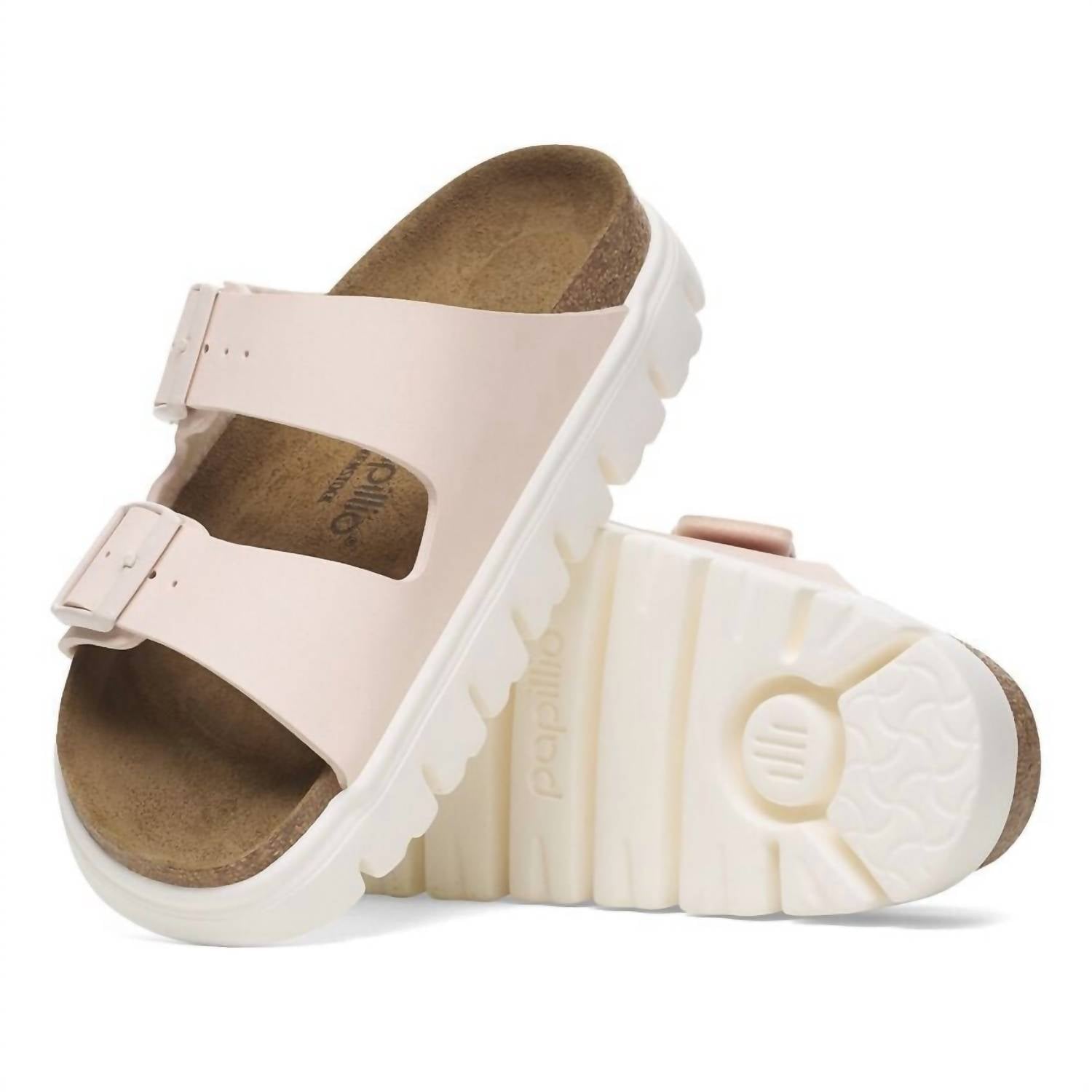 Arizona Chunky Platform Sandals In Light Rose