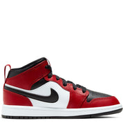 Little Kid's Air Jordan 1 Mid Black/Black-gym Red 640734-069