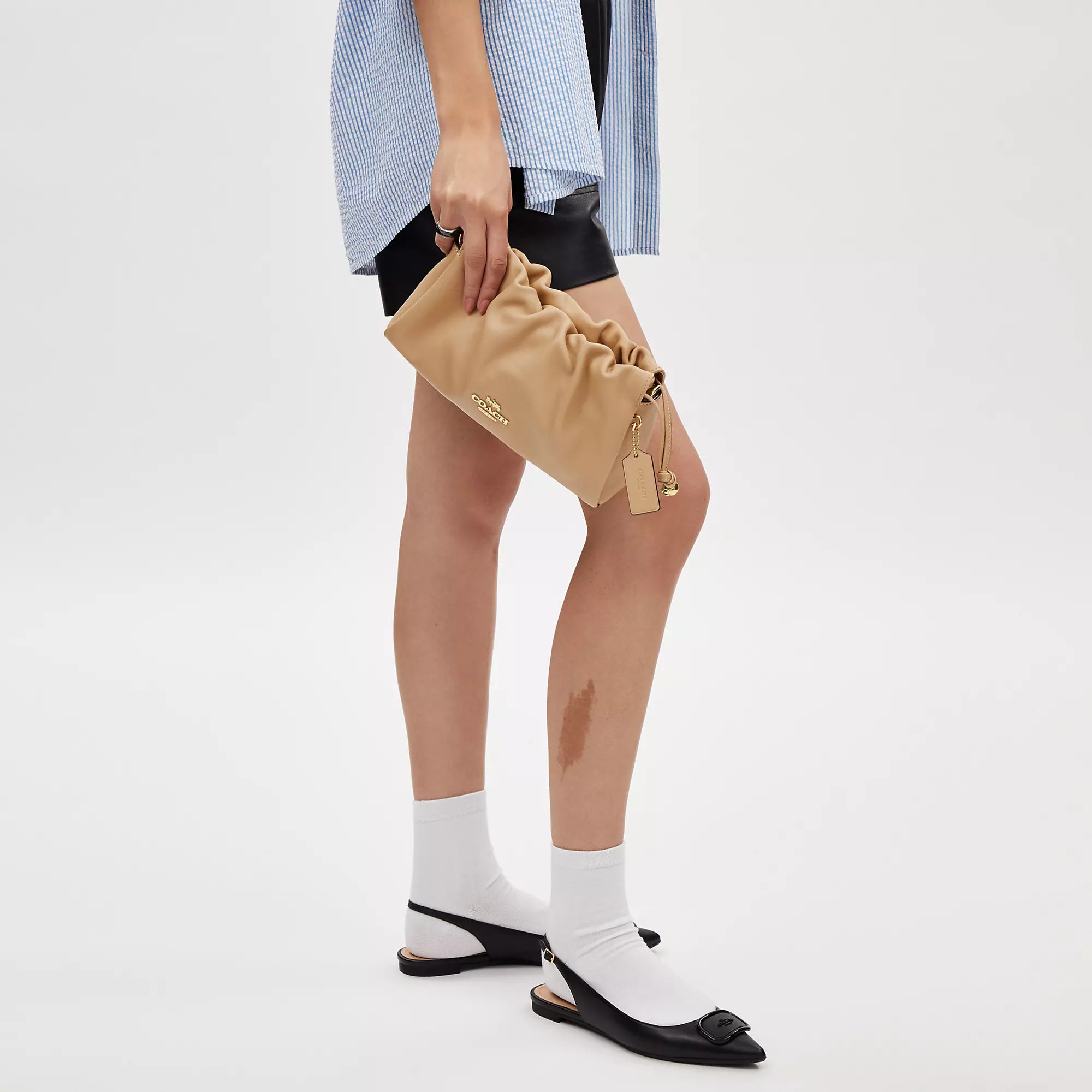 Coach Outlet Faye Shoulder Bag With Ruching