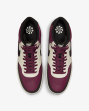 Men's Nike Court Vision Mid Next Nature DN3577-600 Basketball Shoes Dark Beetroot