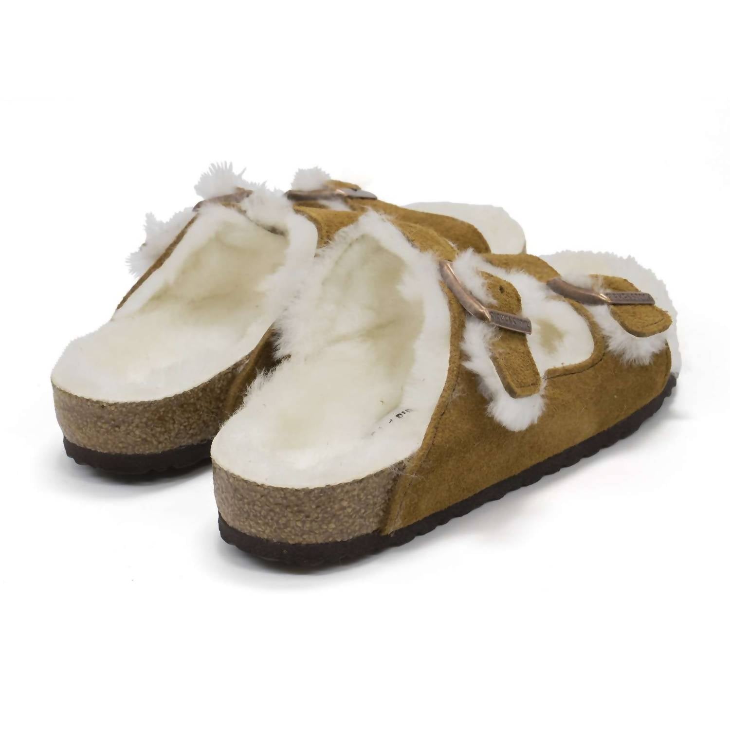 Girl's Arizona Shearling Sandals In Mink