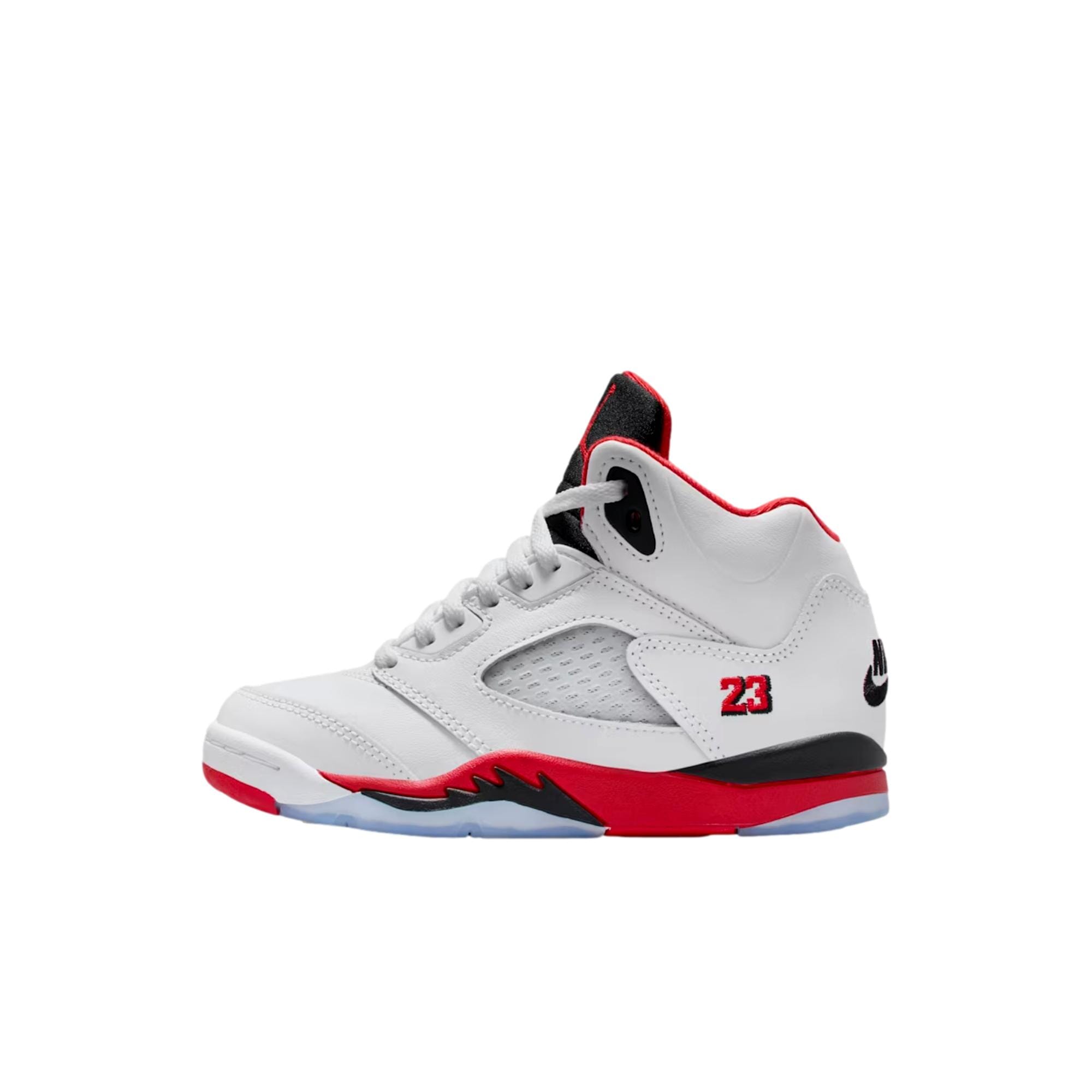 Pre-School Nike Jordan 5 Retro OG White / Fire Red - Black HQ7979-101