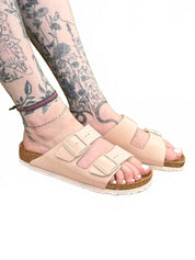 Women's Arizona Birko-Flor Sandals In New Beige