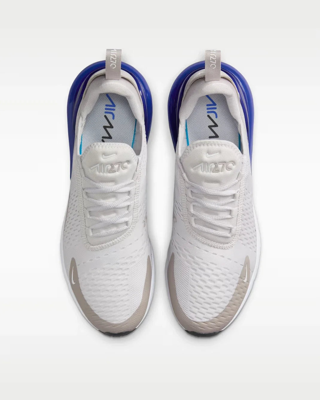 Nike Air Max 270 AH8050-031 Sneaker Mens White Gray Lifestyle Shoes RHS8130