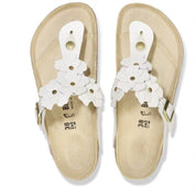 Women's Gizeh Flower Sandals In White