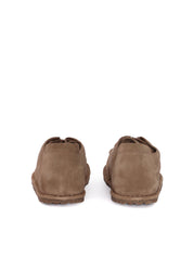 Taupe Utti Suede Leather Loafers