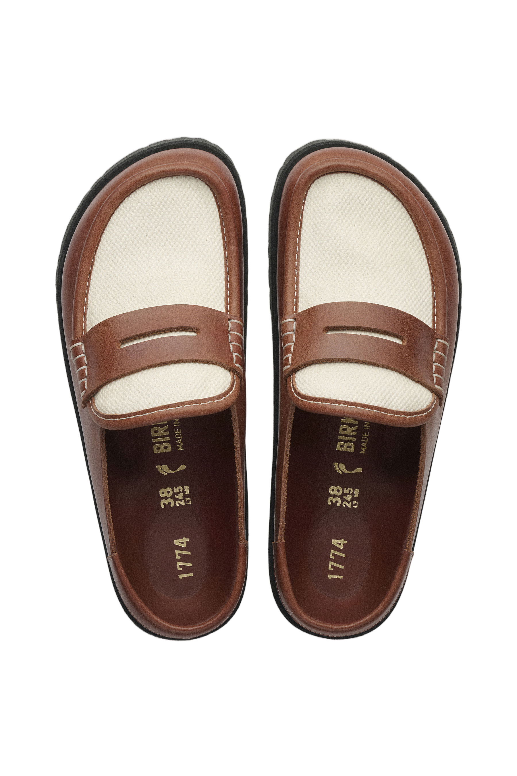 Canvas Naples Wrapped Outsole Loafers