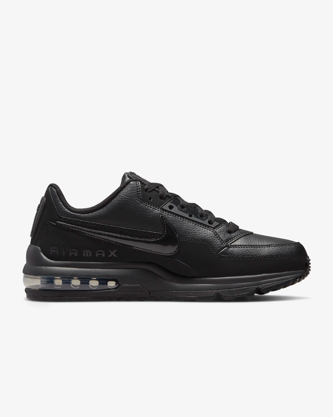 Men's Nike Air Max LTD 3687977-020 Sneakers Black Leather Lifestyle Casual Shoes