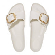 Women's Madrid Big Buckle Sandals In Eggshell Narrow