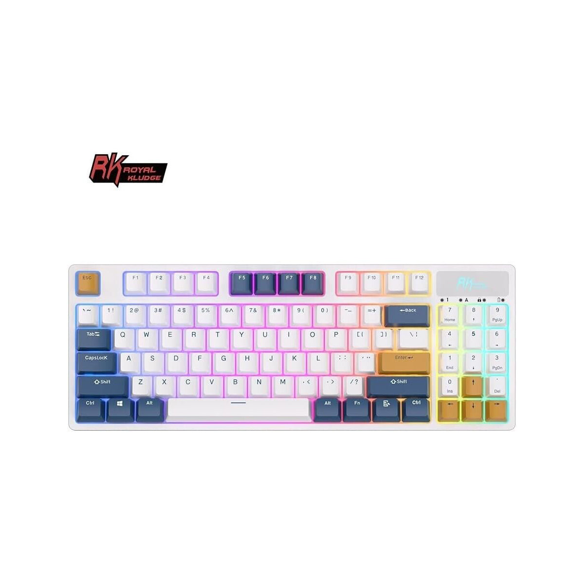 Royal Kludge RK89 Tri Mode RGB Hot Swappable Mechanical Keyboard (Lemon Switch)