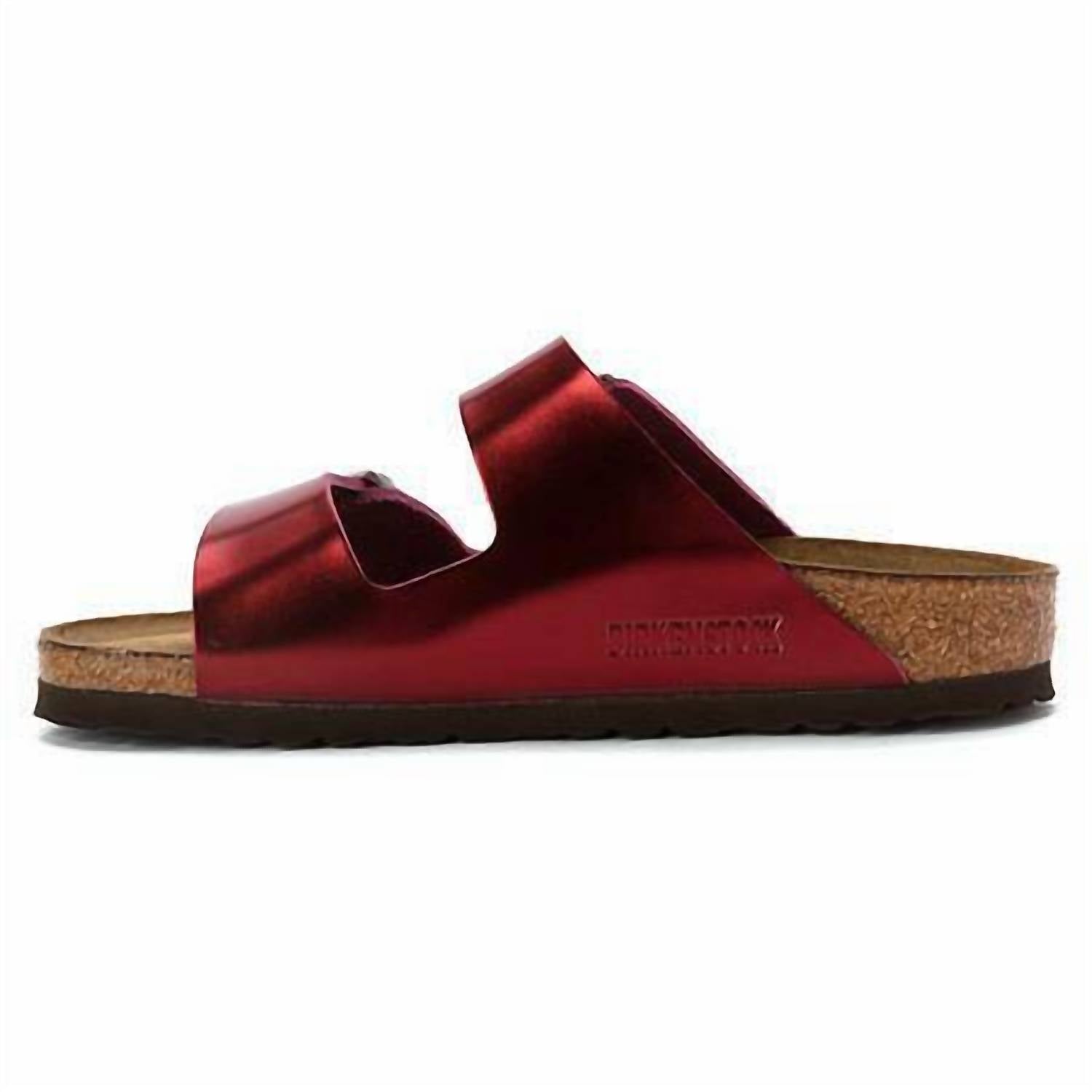 Women's Arizona Metallic Leather Soft Footbed In Dark Tourmaline