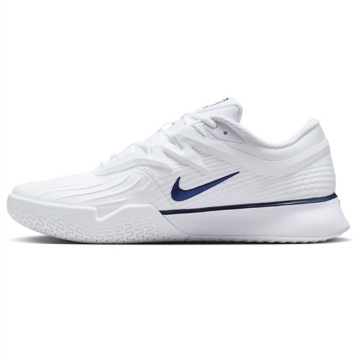 Men's Zoom Vapor Pro 3 Premium Hard Court Tennis Shoes In White/midnight Navy