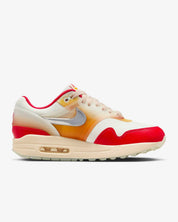 Women's Air Max 1 '87 Premium Sneakers In Sail/siren Red/sundial/metallic Silver
