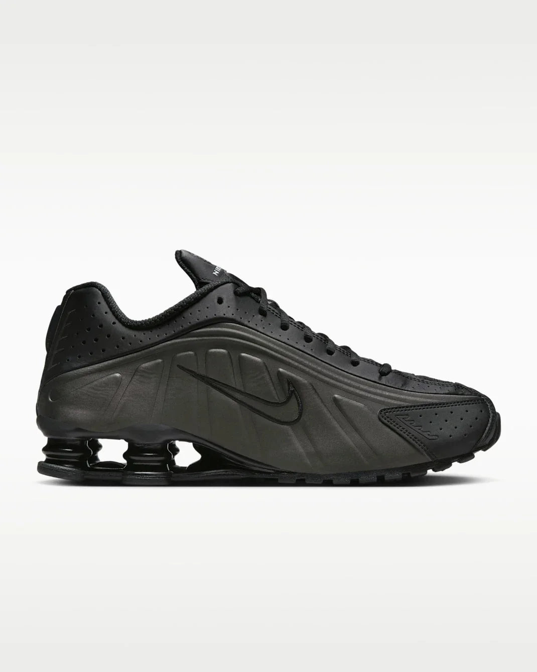 Nike Shox R4 HQ1988-001 Sneaker Men's Black Low Top Running Shoes MEW1009