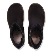 Women's Uppsala Zip Shearling Suede Boot In Black