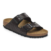 Unisex Arizona Synthetics Sandals In Zebra Black