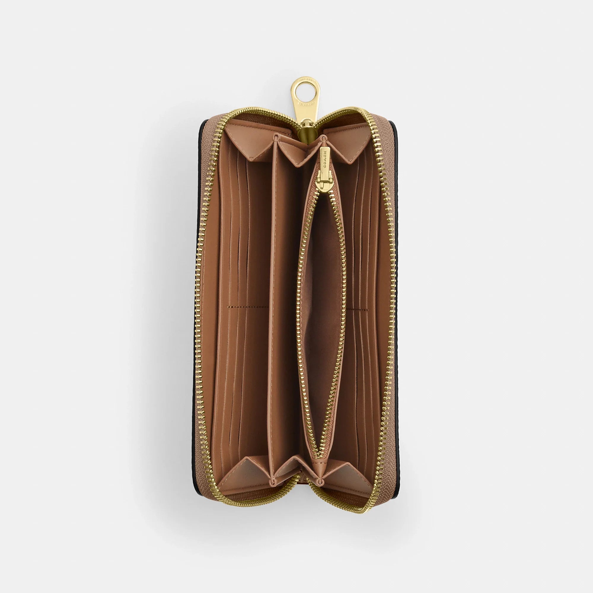 Coach Outlet Long Zip Around Wallet In Signature Canvas