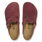 Women's Birkenstock Boston Clogs Zinfandel Suede Casual Shoes VER1409