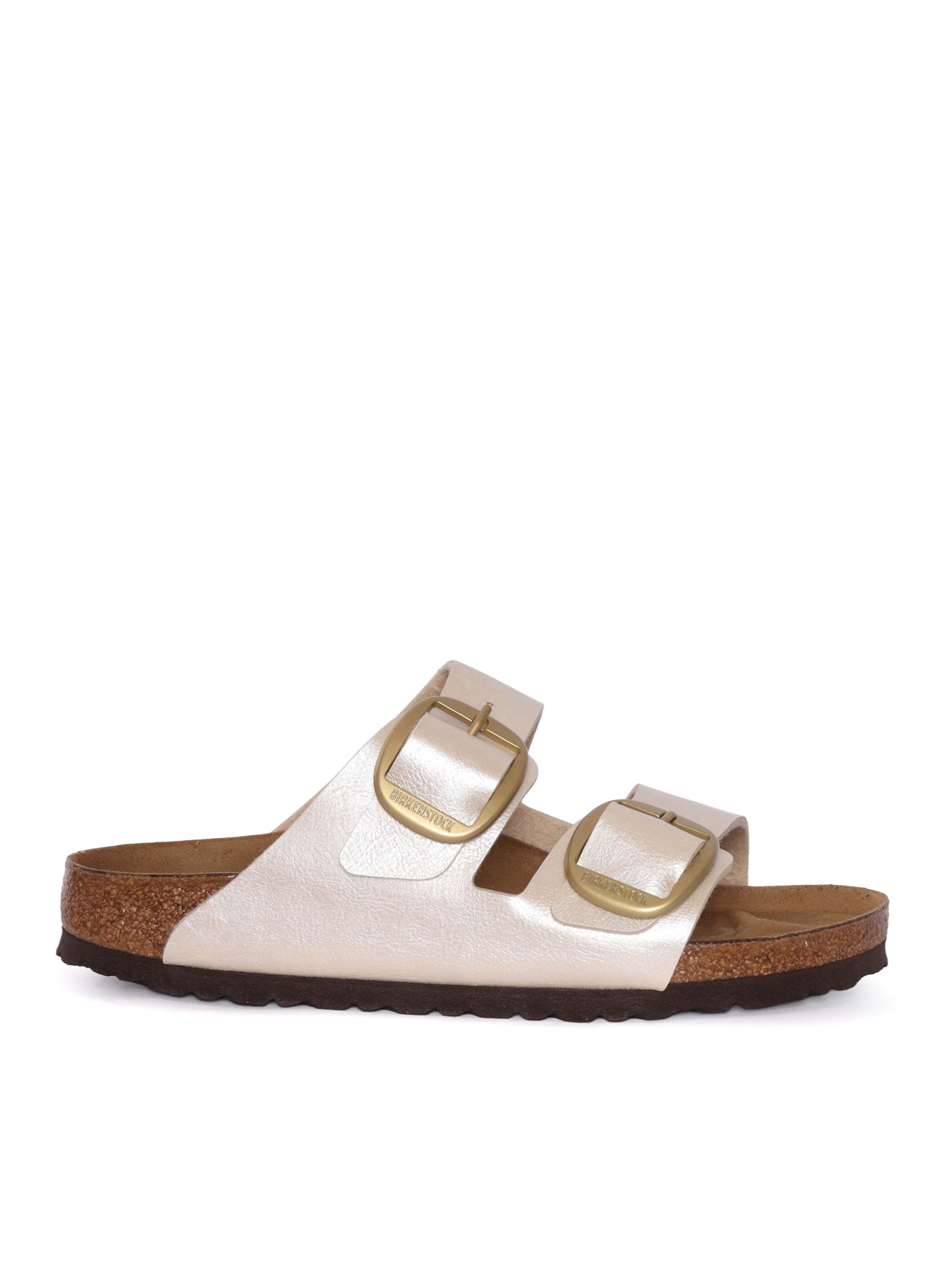 White Arizona Birko Flor Slide Sandal