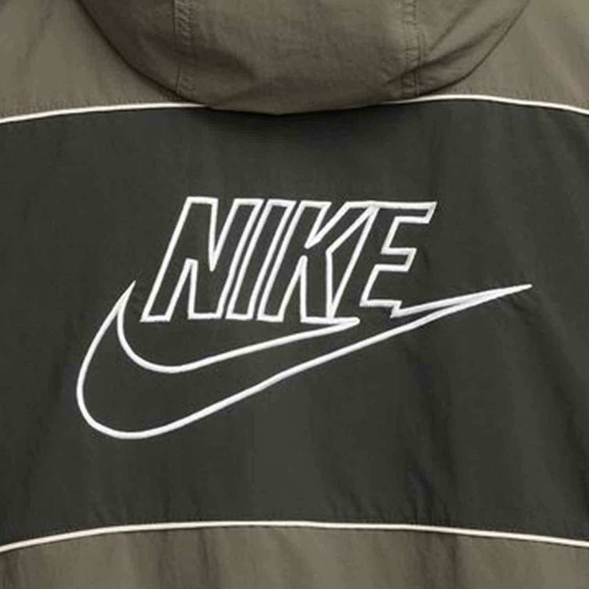 Men's Nike Club Hooded Jacket - Medium Olive