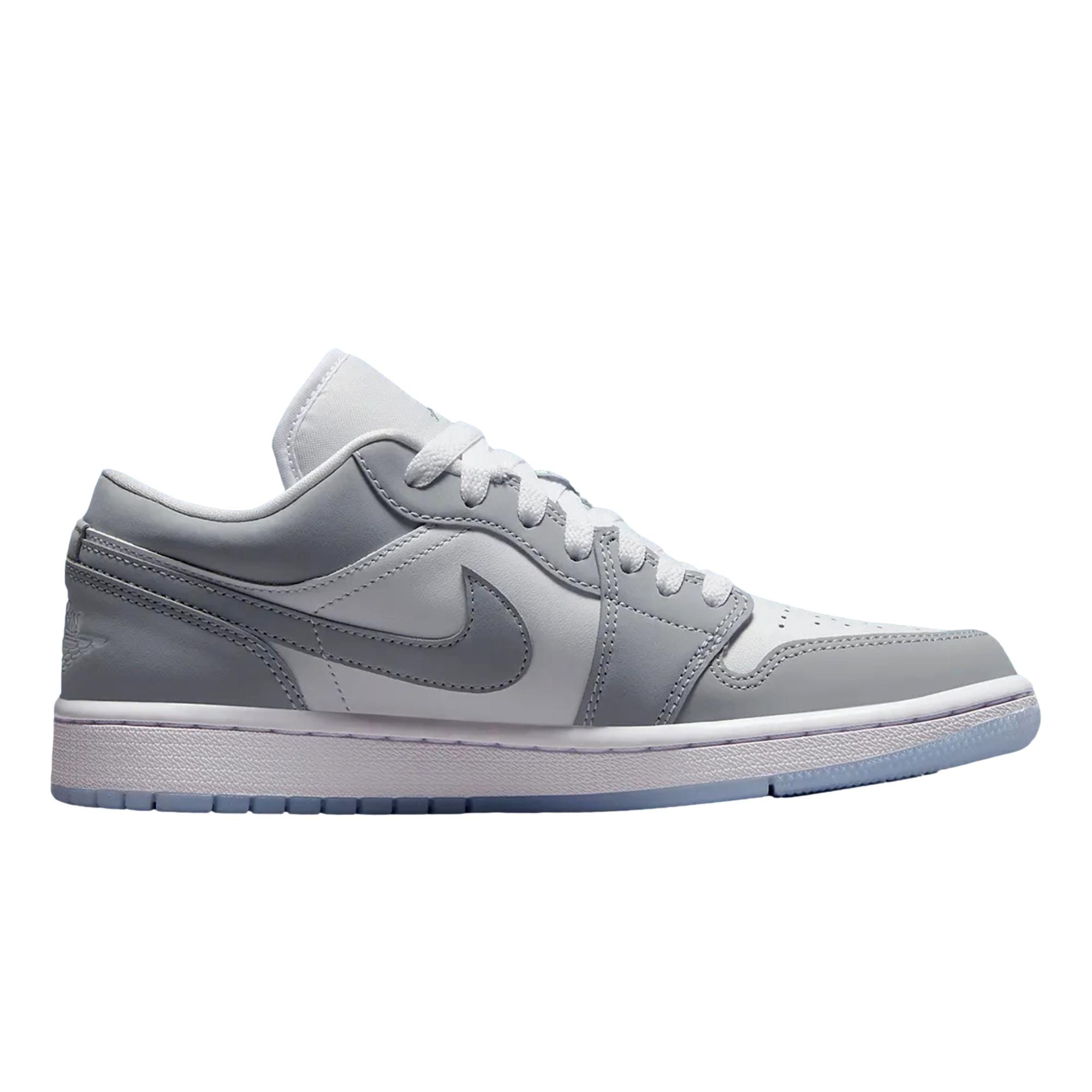 Women's Nike Air Jordan 1 Low White/Wolf Grey-Aluminum DC0774-105