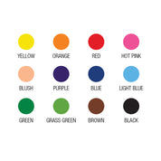 12pc Jasart Coloursphere Jumbo Colour Pencil Set - Hexagonal