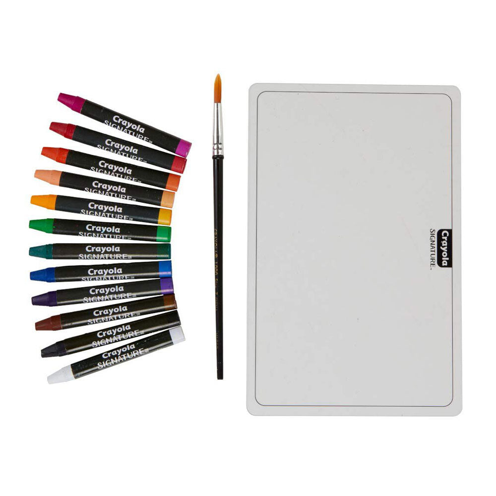 12pc Crayola Signature Non-Toxic Premium Watercolor Crayons For 14+ Teens