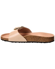 Birkenstock Madrid Narrow Big Buckle Natural Paten Patent Sandal