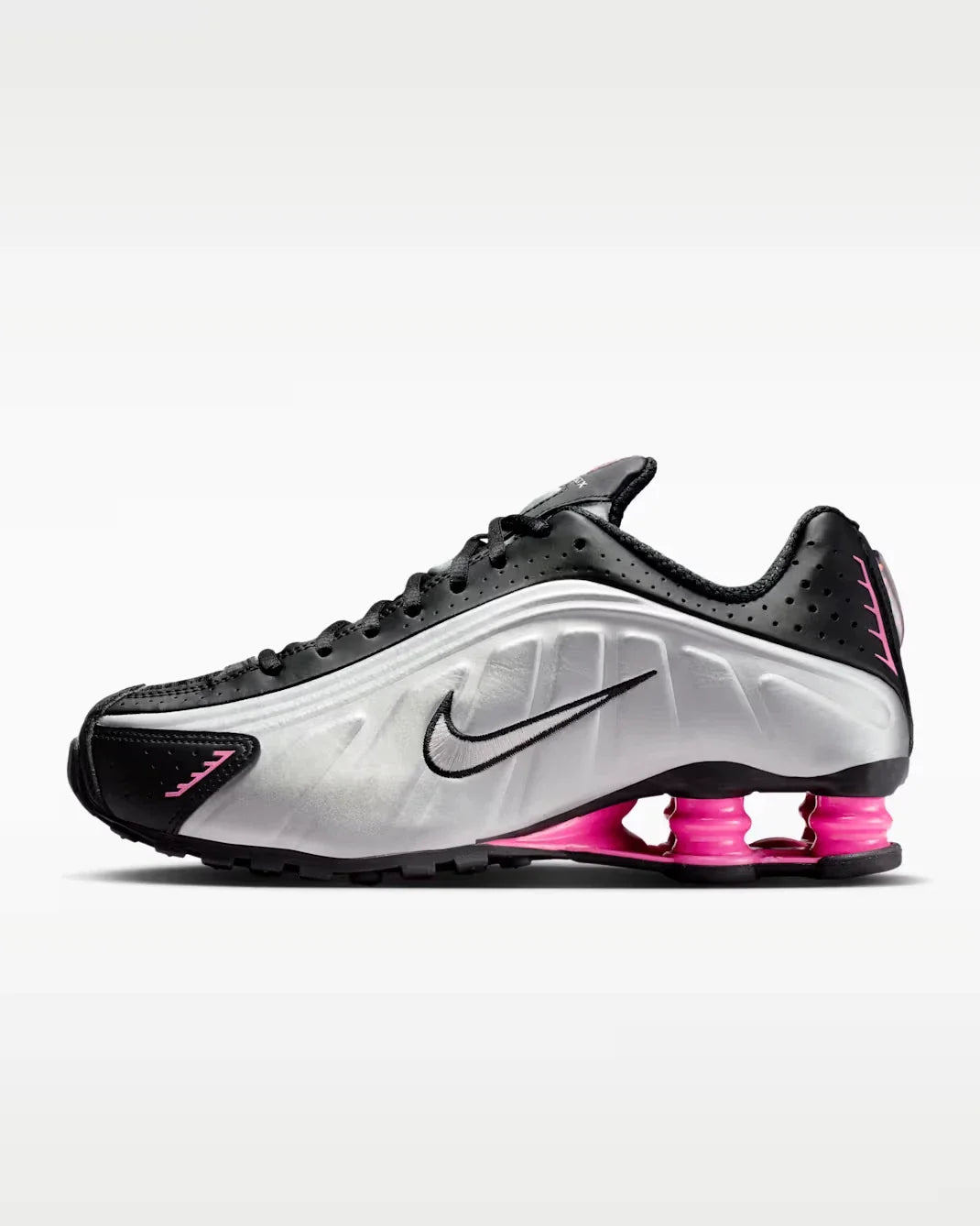 Nike Shox R4 AR3565-012 Sneakers Women's Black Metallic Lifestyle Shoes MEW800