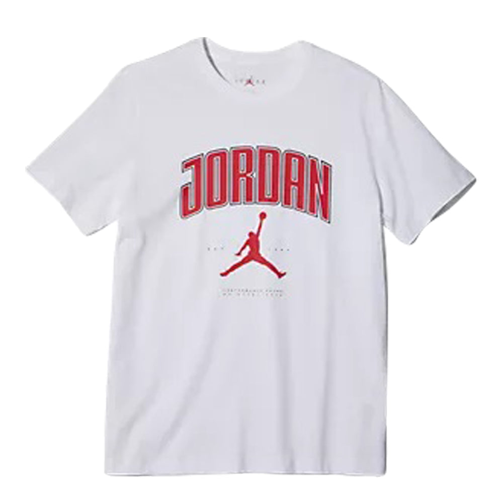 Men's Jordan City 88 Crew Graphic T-Shirt - White/Gym Red