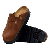 Women's Birkenstock Boston Pap Chunky Dark Tea / Black 1028402