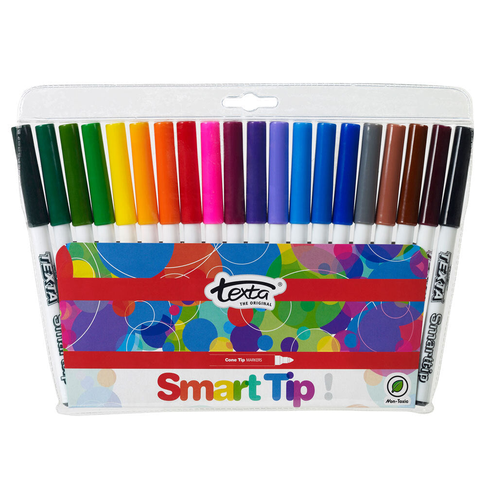 20pc Texta The Original Smart Cone Tip Markers