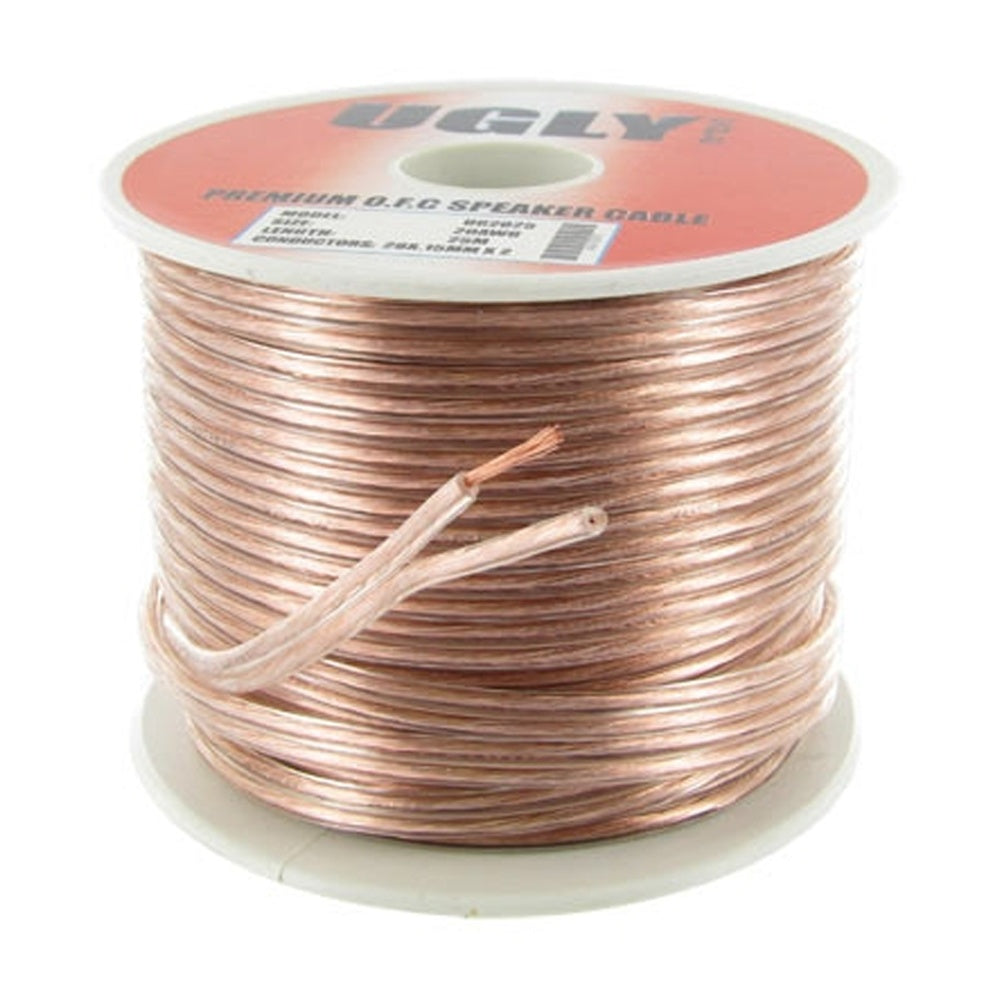 25m 20AWG UGLY Speaker Cable OFC 20 Gauge AWG 28x0.15mm Strand