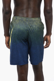 Boxer Swim Trunks GRID SWOOSH with Maxi Printed Logo