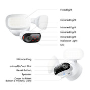 Reolink PoE Security Camera Elite Pro Floodlight PoE 16MP 180° Dual Lens 2 pack