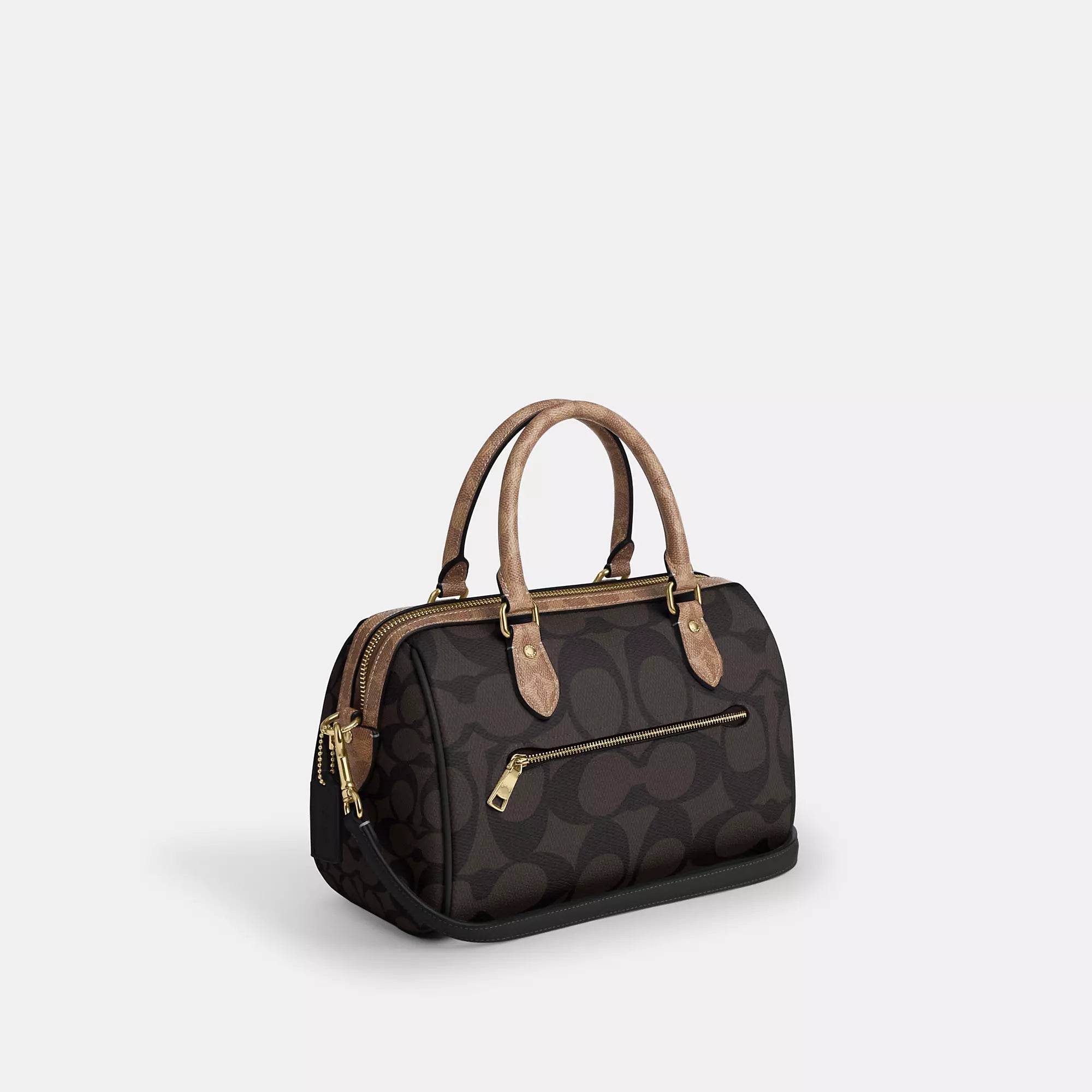 Coach Outlet Rowan Satchel Bag In Blocked Signature Canvas