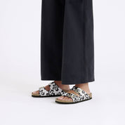 Women's Arizona Birko Sandal In Blooms White/black