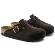 Women's Boston Soft Footbed Clog In Mocha Suede