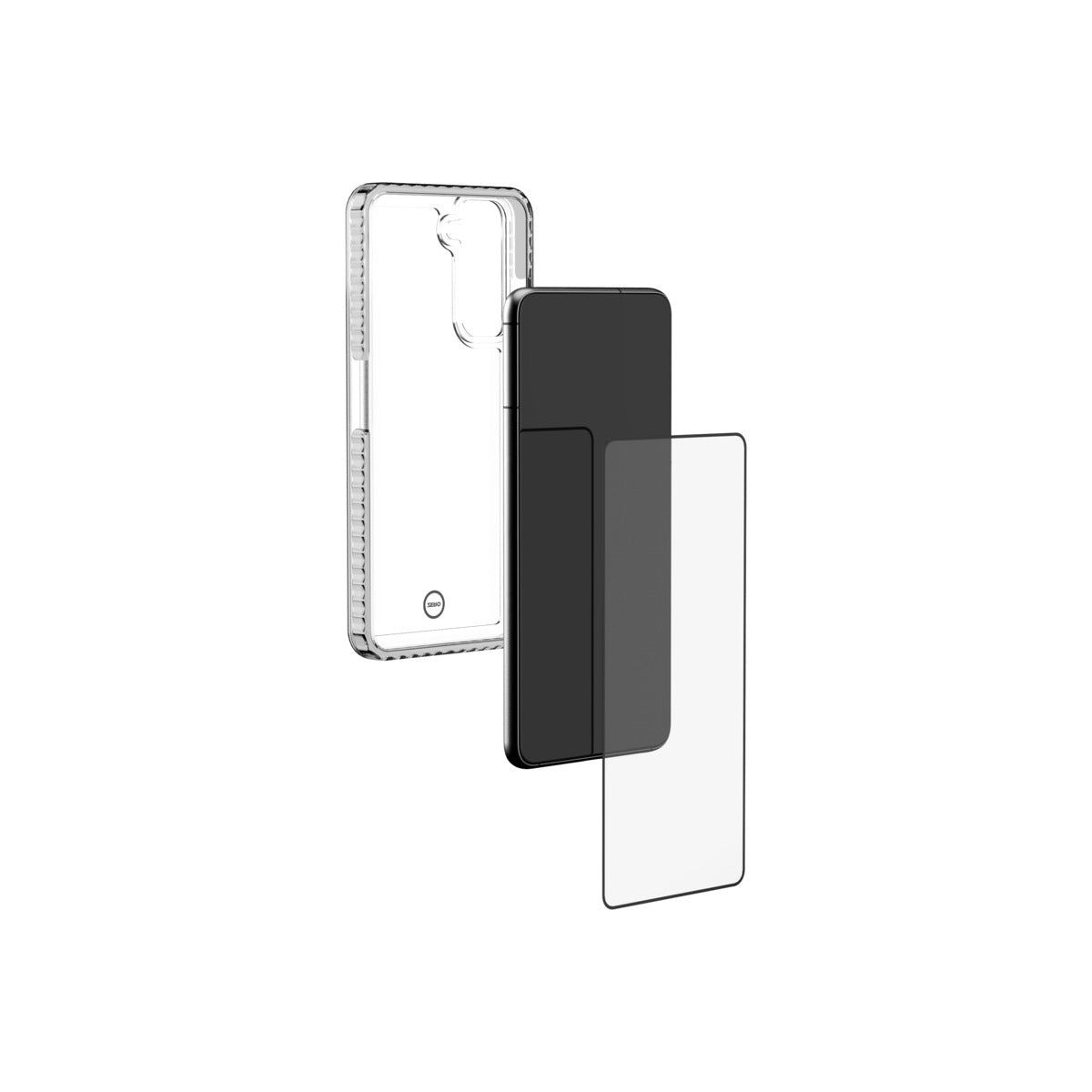 3SIXT Impact Zero Clear Case with Ultimate Screen Protector for Samsung Galaxy S23+ - Clear