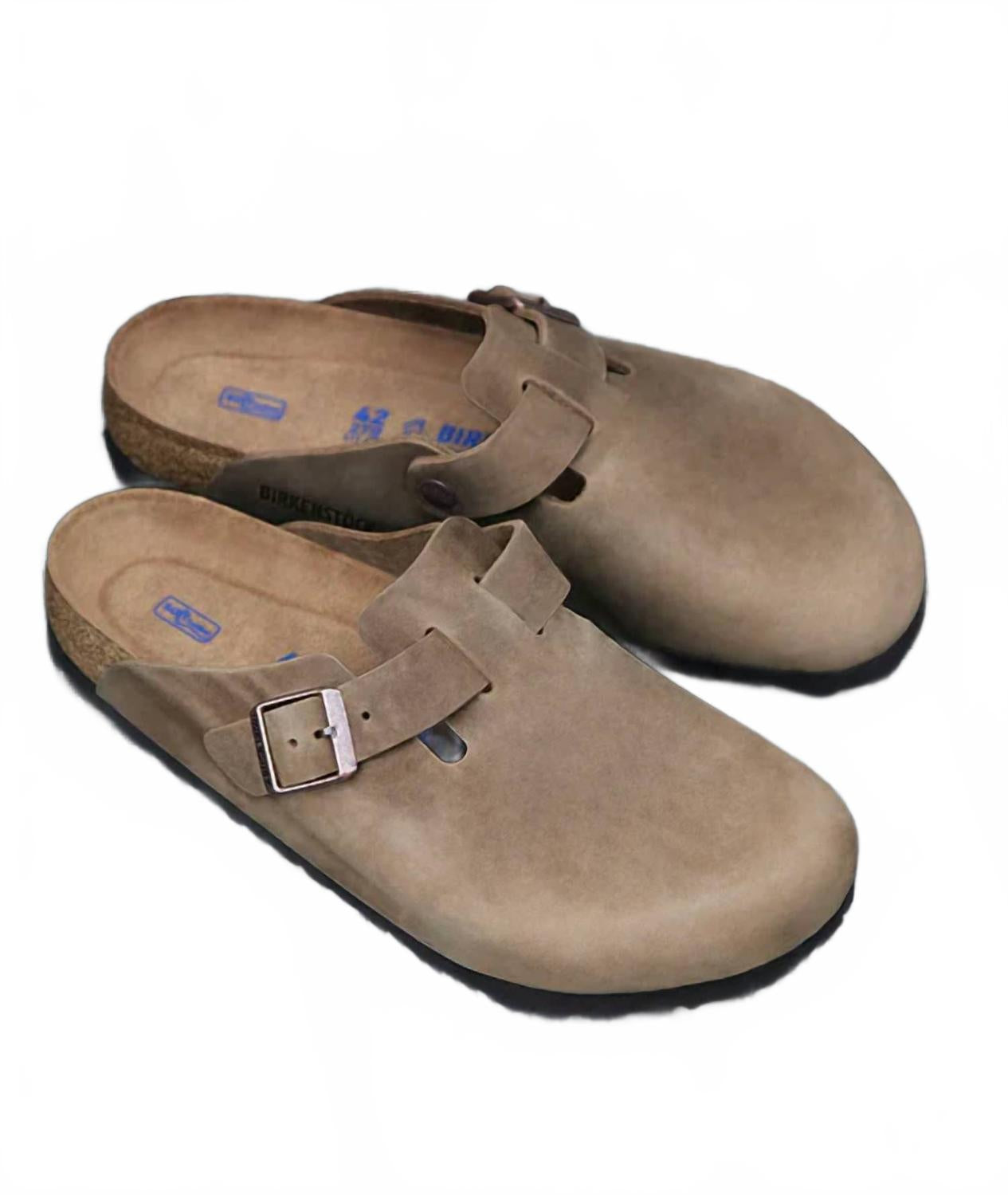Women's Boston Oiled Leather Soft Footbed Clogs