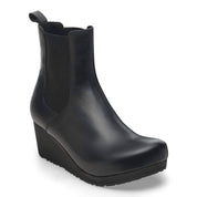 Women's Ebba Cork Wedge Boot In Black/black