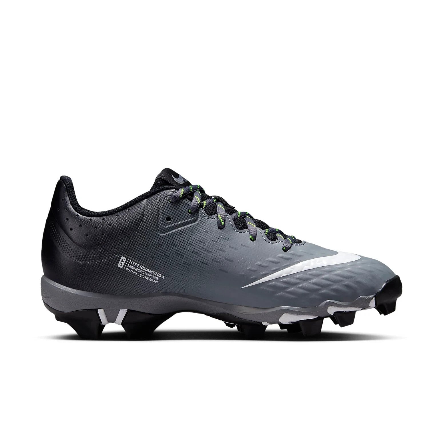 Women's Nike Hyperdiamond 4 Keystone CZ5918-007 Black Gray Softball Cleats ACAD482