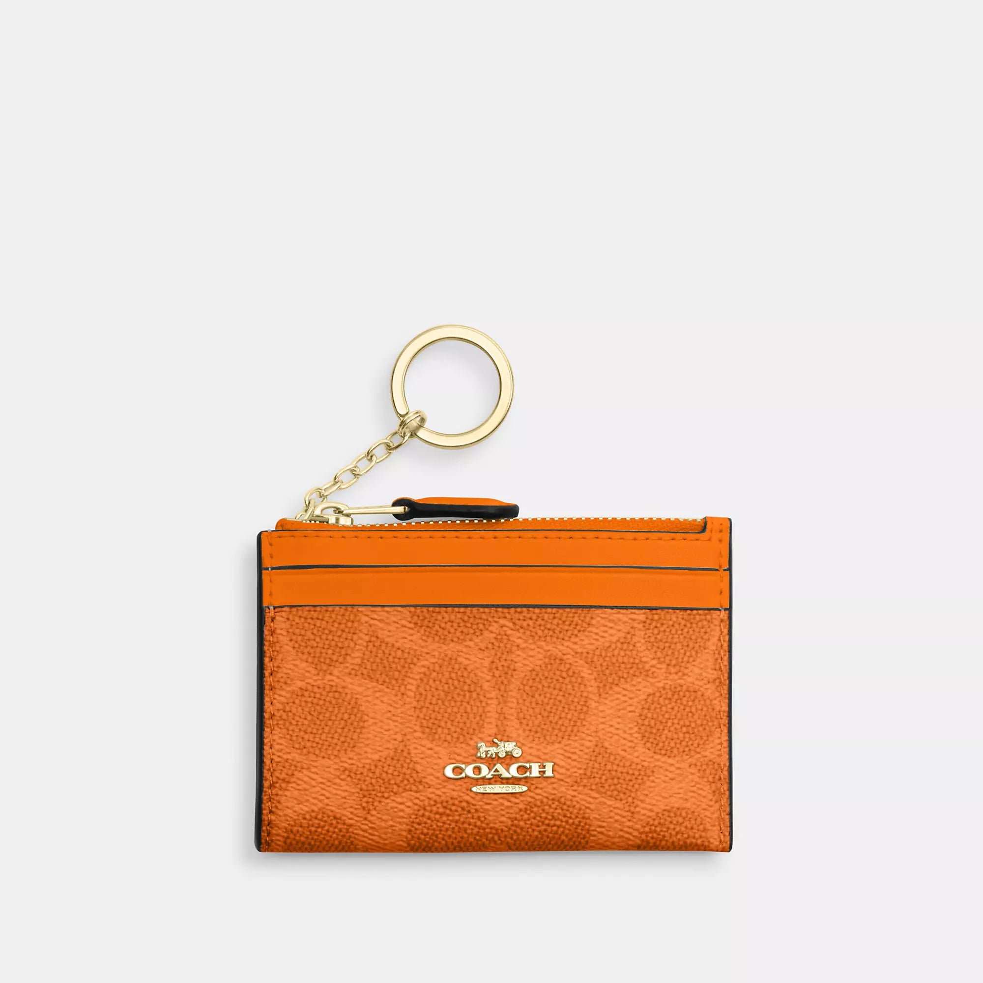 Coach Outlet Mini Skinny Id Case In Signature Canvas