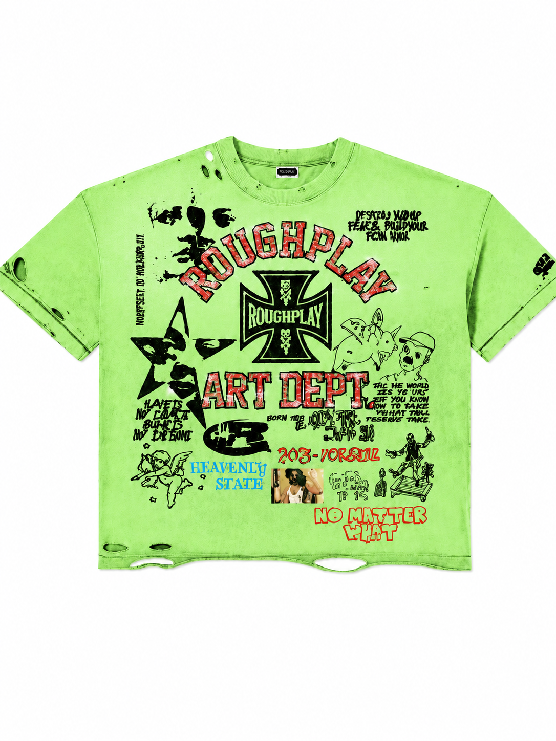 Men's Rough Play Lime T-Shirt limetee-green