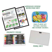 12pc Crayola Signature Non-Toxic Premium Watercolor Crayons For 14+ Teens