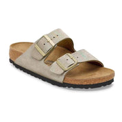 Women's Arizona Sandal In Taupe Suede Shimmering