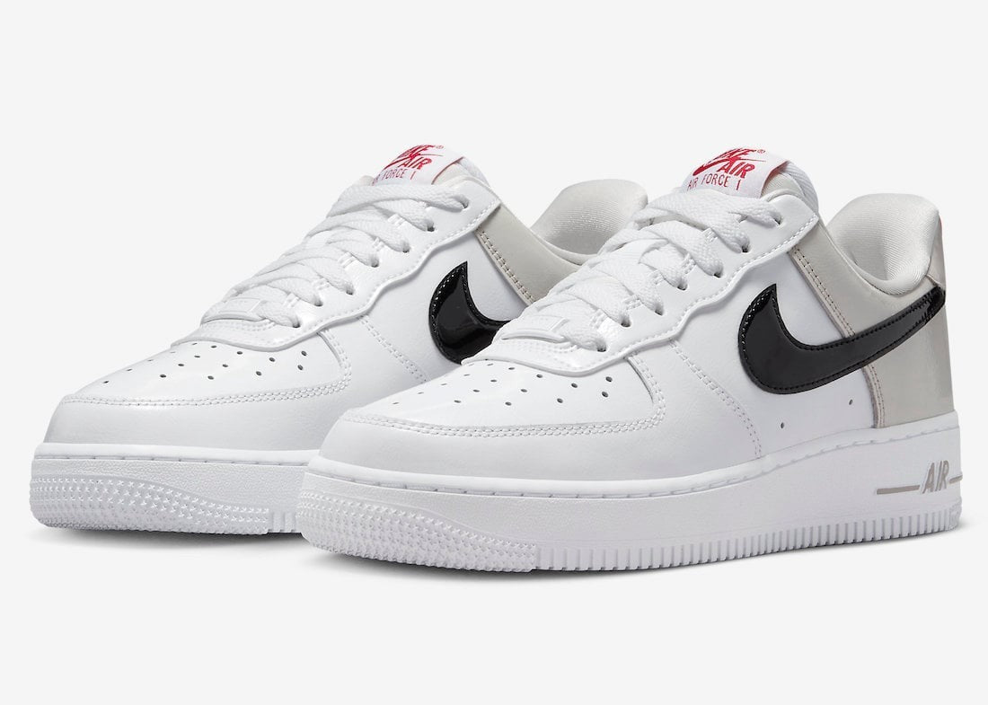 Women's Nike Air Force 1 Low DQ7570-075 Sneakers Womens White Light Iron Lifestyle Shoes