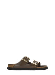 Brown Arizona Droplet Buckle Slippers
