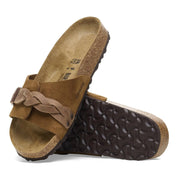 Women's Oita Braided Suede Leather Sandals In Mink